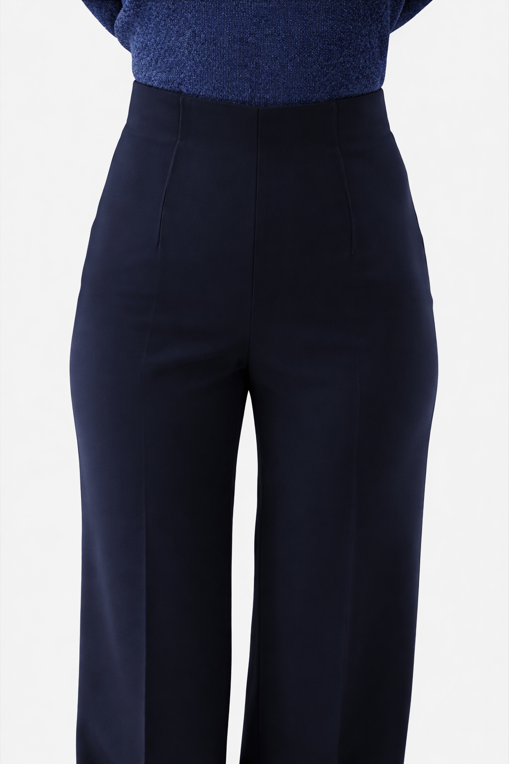 Hanah | Pantalon à jambe large avec plis marqués