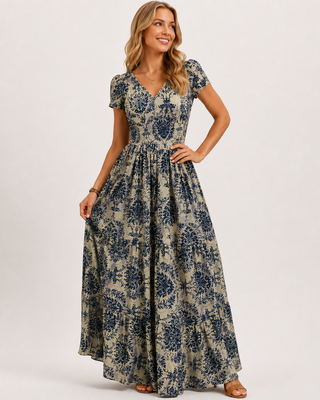 ATELIER | Robes Maxi Vintage Printemps Été