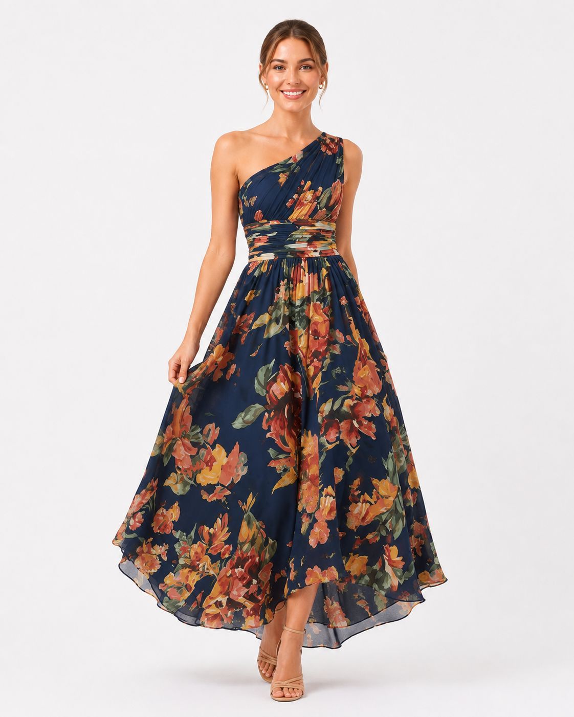 Ember | Robe Maxi ÉléGante Bohémienne d'Été à Une Épaule