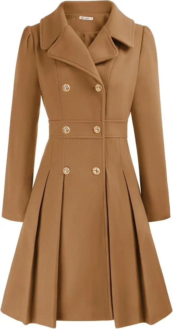 Mirena | Manteau A-ligne épais avec poches