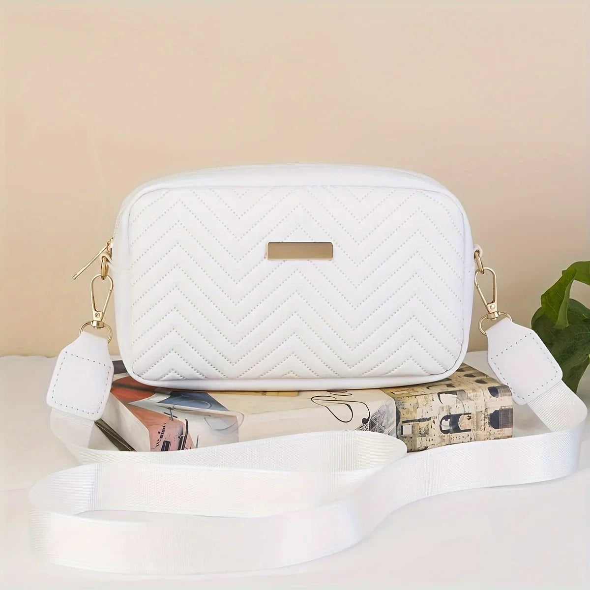 Sac Bandoulière Matelassé Minimaliste – PU Tendance avec Compartiment Téléphone