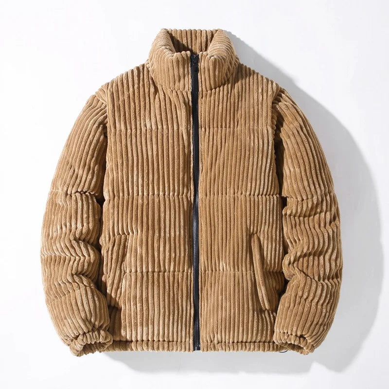 Patrick | Parkas en velours côtelé pour hommes, épais et chauds, rembourrés en coton