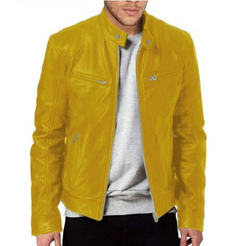 Knox | Veste en cuir de moto pour hommes Punk