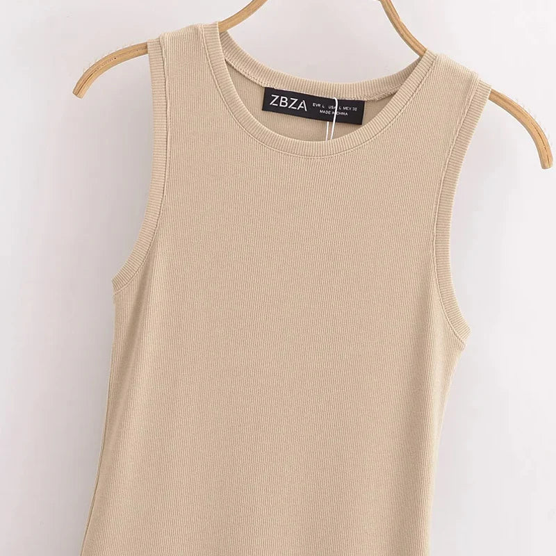 Robe Longue Femme Noire – Sans Manches Élégante & Vintage