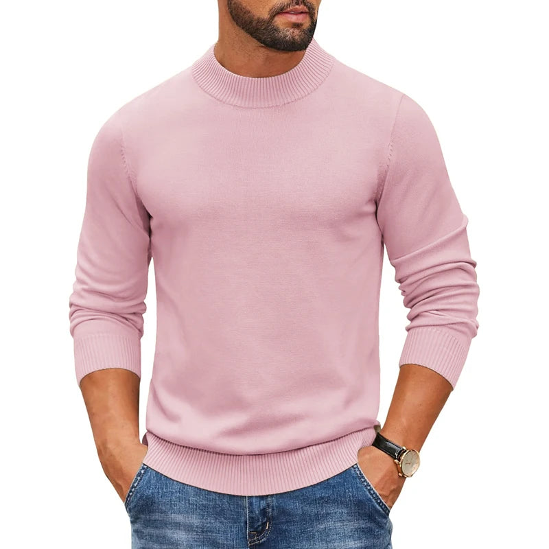Louis | Pull en tricot côtelé à col roulé pour homme