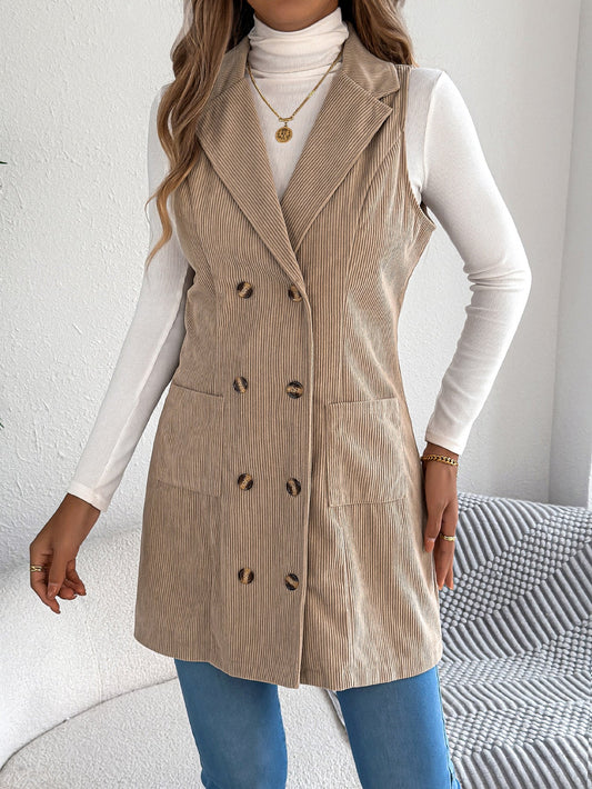 Katia | Gilet en velours côtelé uni