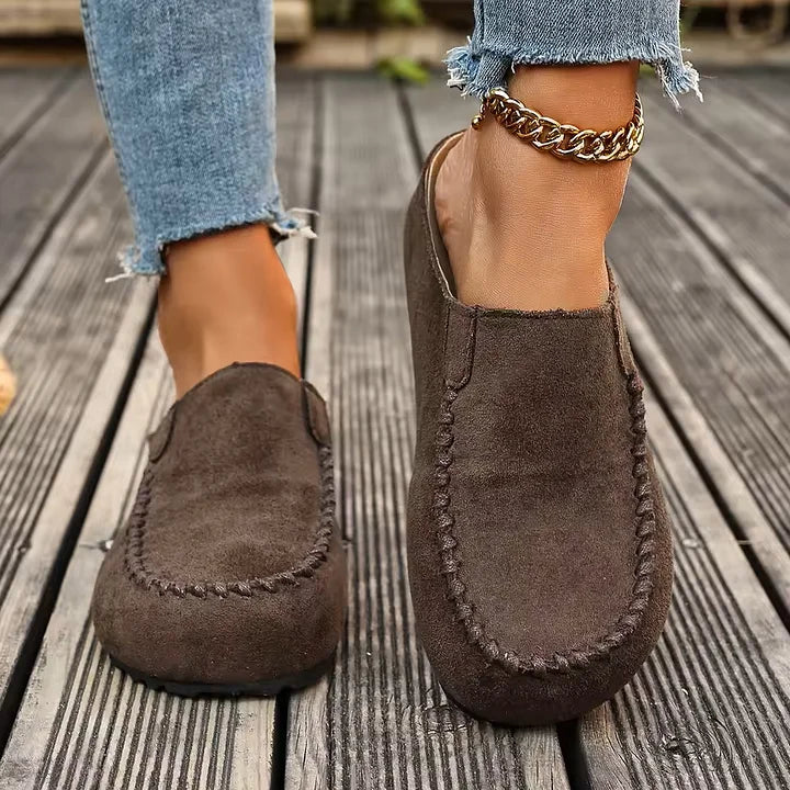 Lidja | Mules en cuir de style vintage