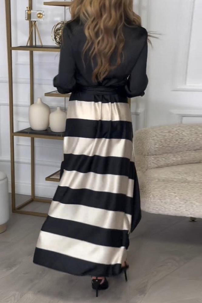 Kenda | Robe Rayée Élégante