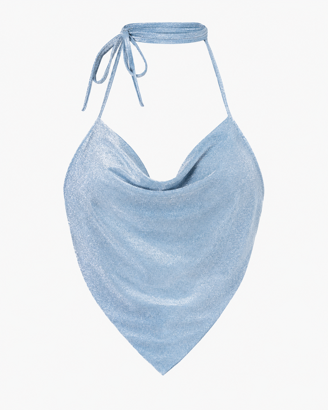 ATELIER | Glitzerndes Pailletten-Crop-Top mit Spaghettiträgern