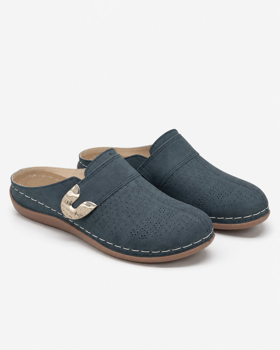 ATELIER | Sandales à talon compensé avec chaussons Velcro ajustables