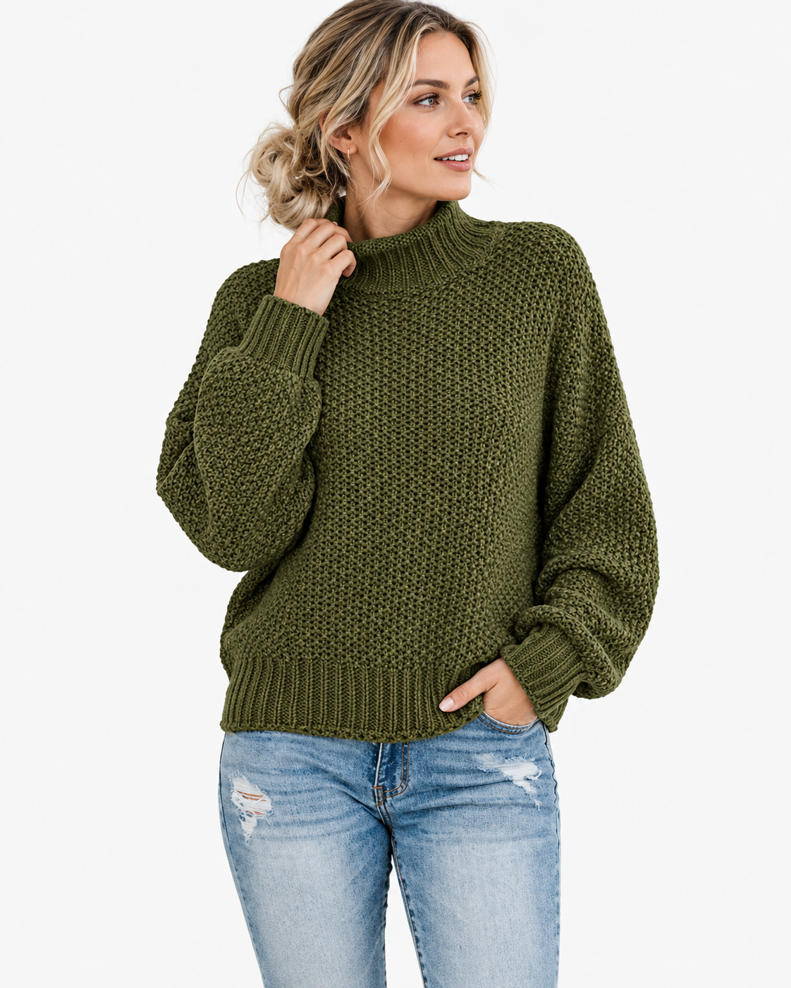 Kendall | Pull en maille à col roulé