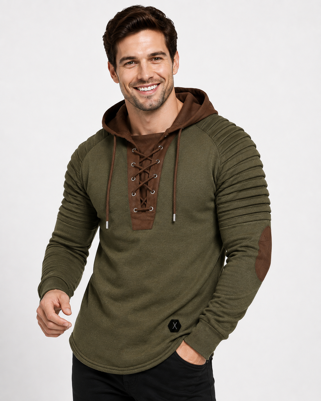 Jameson | T-shirt à capuche pour homme avec lacets