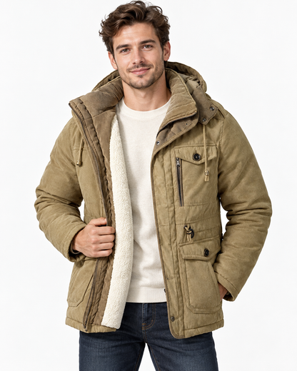 Paul | Parkas épais pour hommes Veste chaude en cachemire