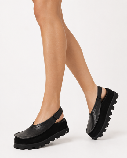 Lena | Chaussures pour femmes à semelle épaisse en cuir véritable