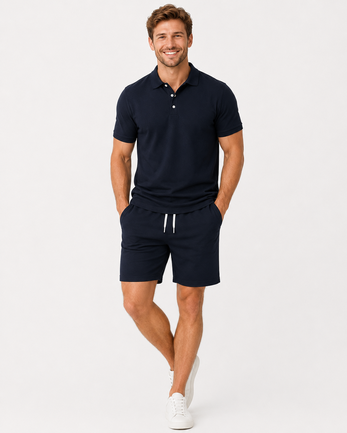 River | Ensemble chemise à manches courtes et shorts pour hommes - Nouveauté été