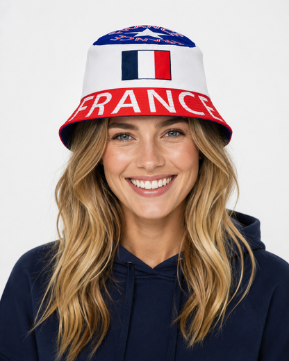 ATELIER | Chapeau de seau avec drapeau de France Football