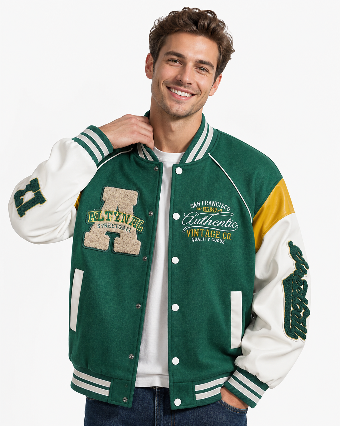 Leon | Veste de mode urbaine pour homme, coupe ample
