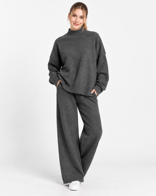 Jessira | Ensemble de Pull à Col Montant pour Femmes Décontracté