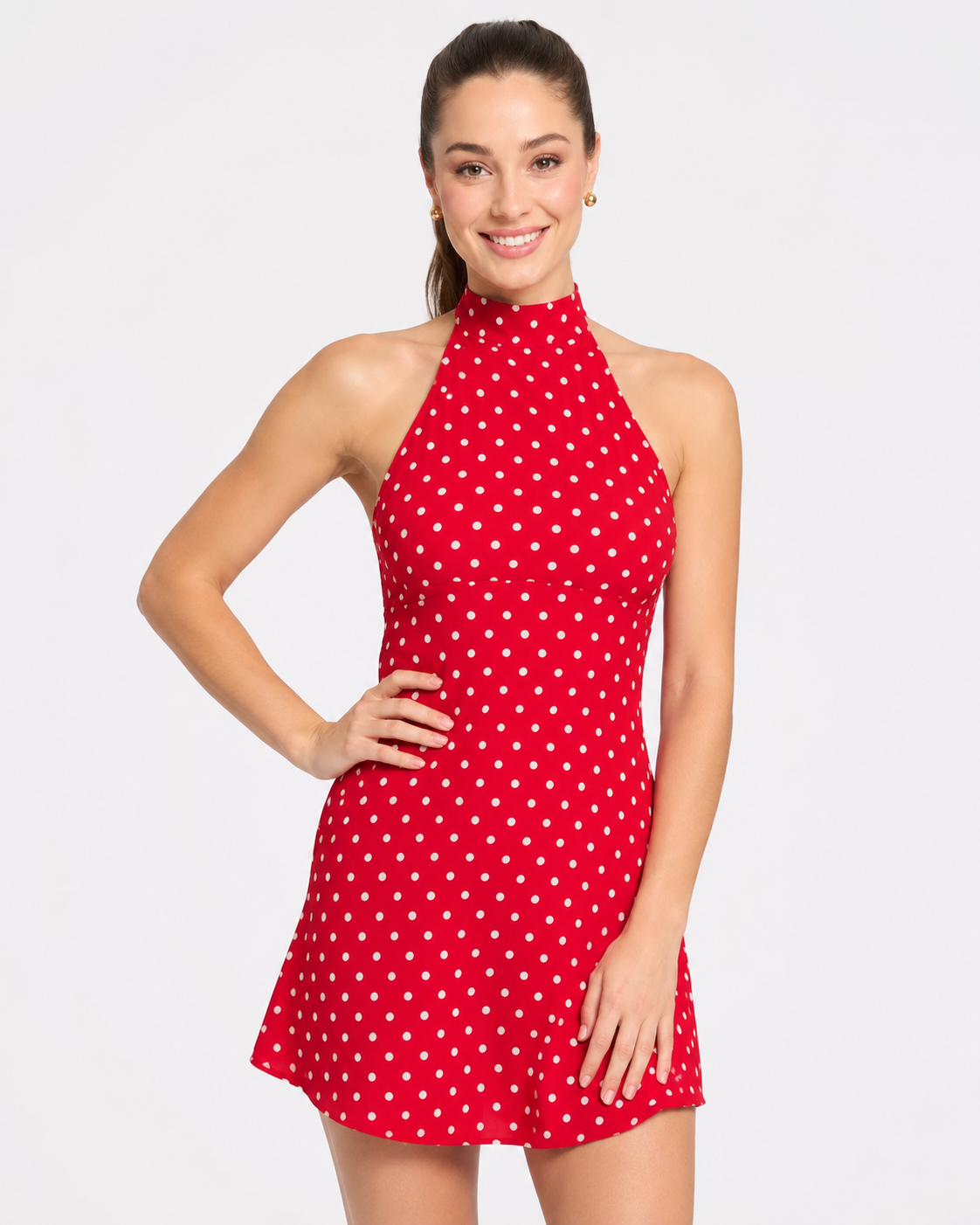 Arabella | Robe Mini Élégante d'Été à Dos Nu Sexy Sans Manches Ajustée