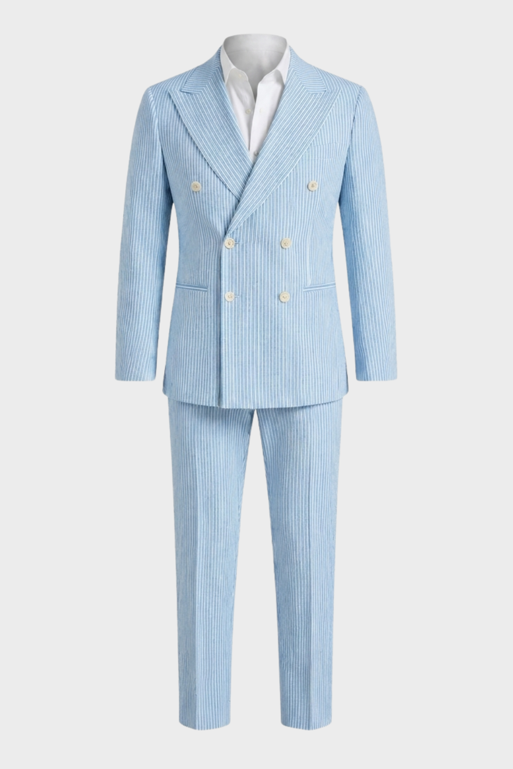 Dariel | Costume Rayé Double Boutonnage