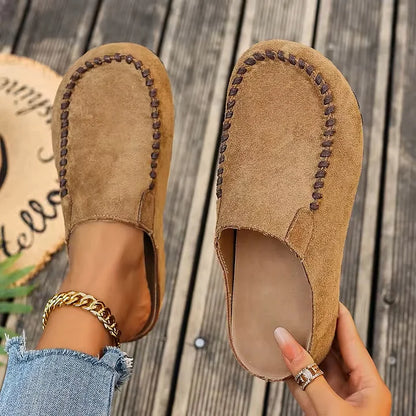 Lidja | Mules en cuir de style vintage