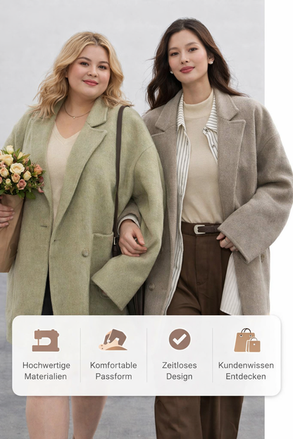 Manteau en Laine Femme – Élégant pour le Bureau