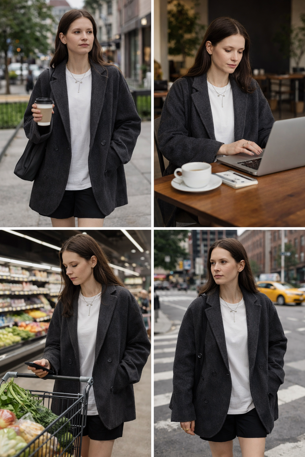 Manteau en Laine Femme – Élégant pour le Bureau
