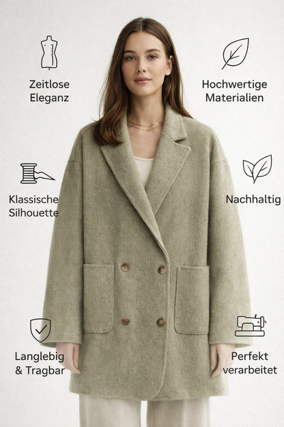 Manteau en Laine Femme – Élégant pour le Bureau