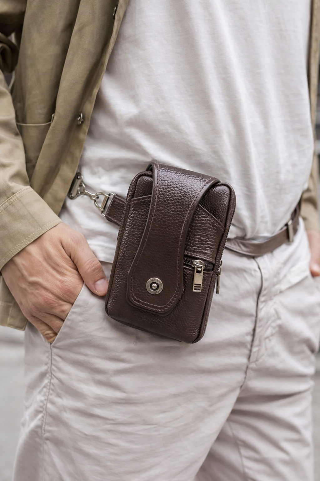 Frank | Sac banane en cuir multifonctionnel