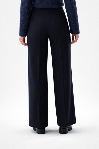 Hanah | Pantalon à jambe large avec plis marqués