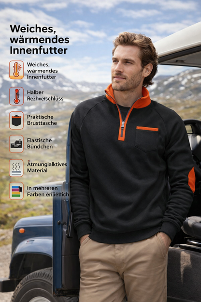Lovas | Pull pour hommes avec demi-zip