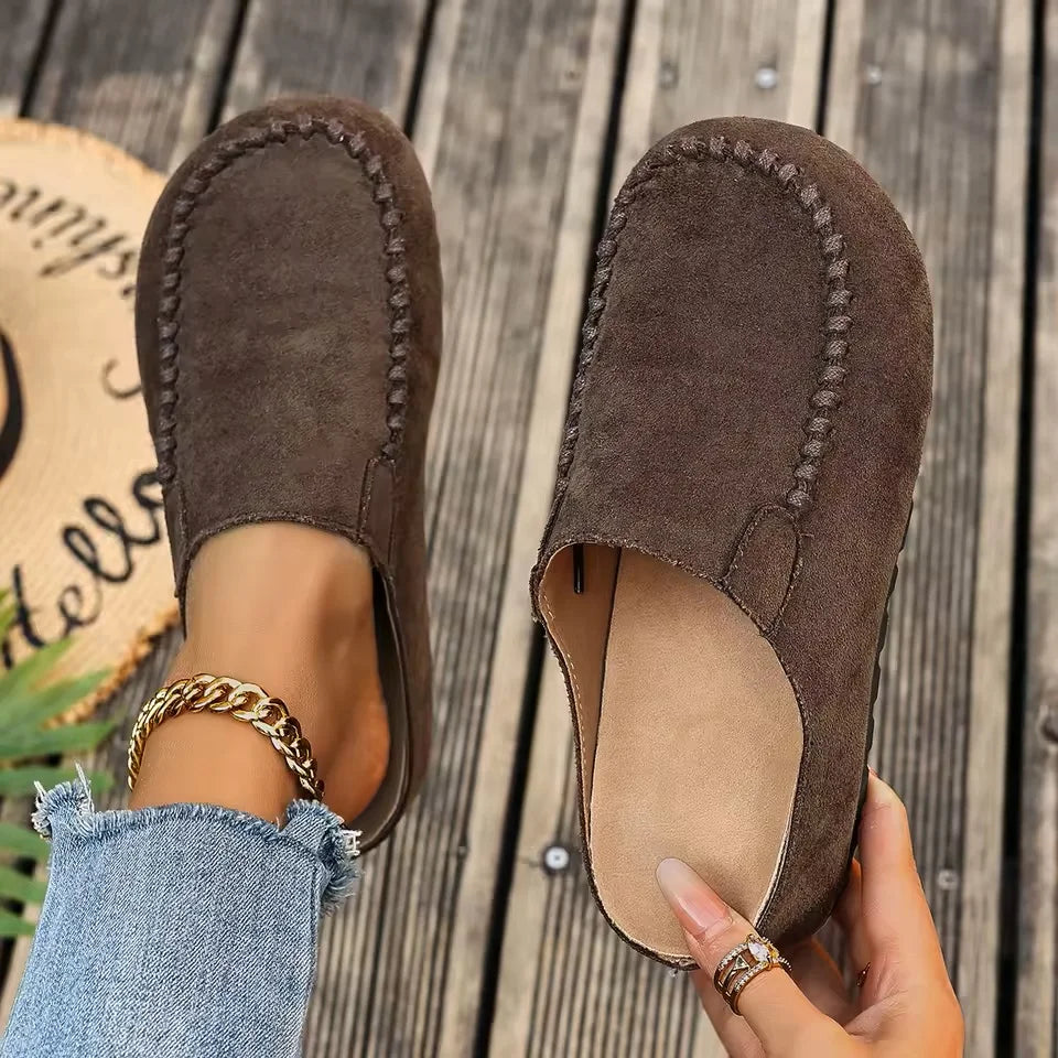 Lidja | Mules en cuir de style vintage