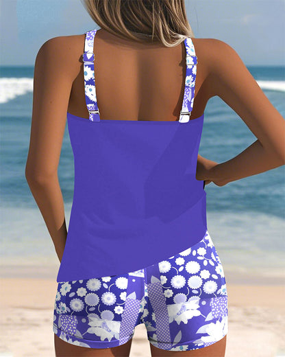 Sabrina | Maillot de bain deux pièces avec un ajustement confortable et un style floral de plage