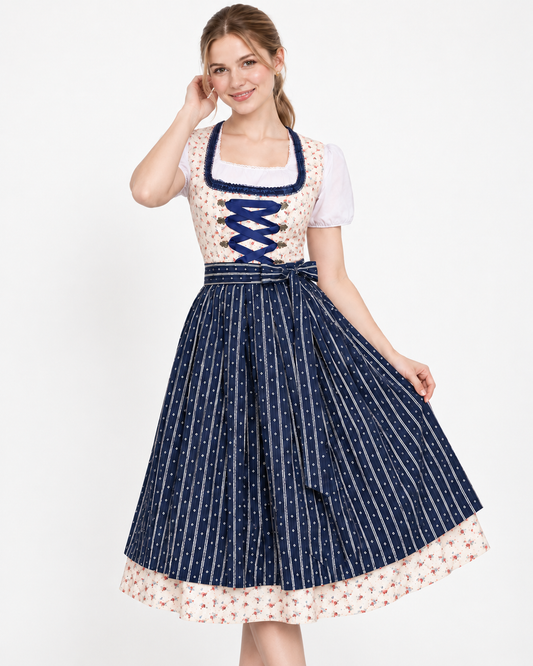 Melisande | Robe Dirndl d'Allemagne pour Oktoberfest, Robe de Fille de Bière