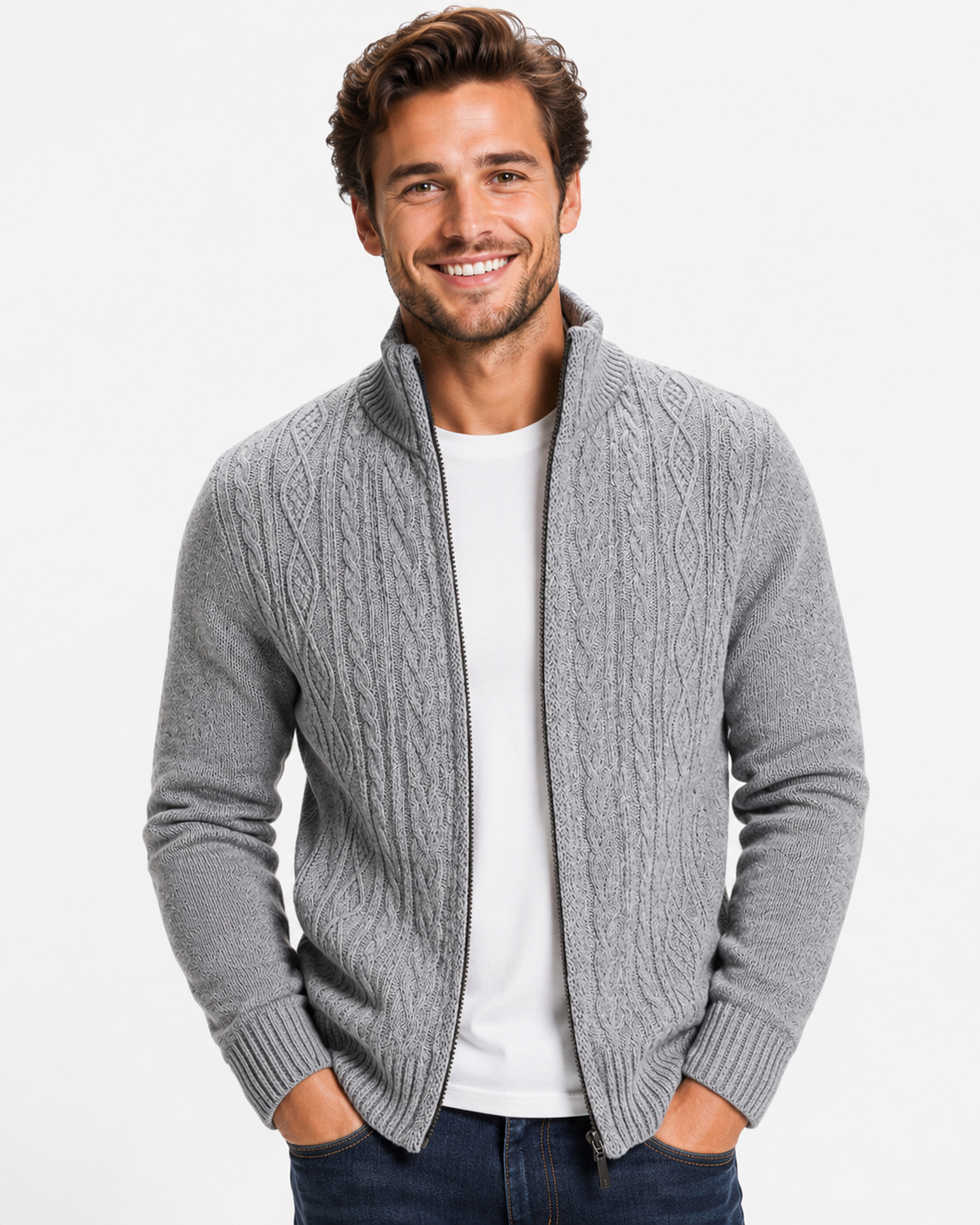 Declan | Veste en Tricot pour Homme