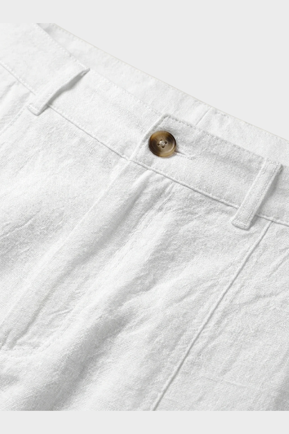 Mason | Shorts en Lin avec Cordon de Serrage