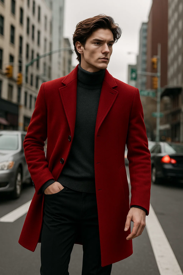 Paxton | Veste unie à simple boutonnage