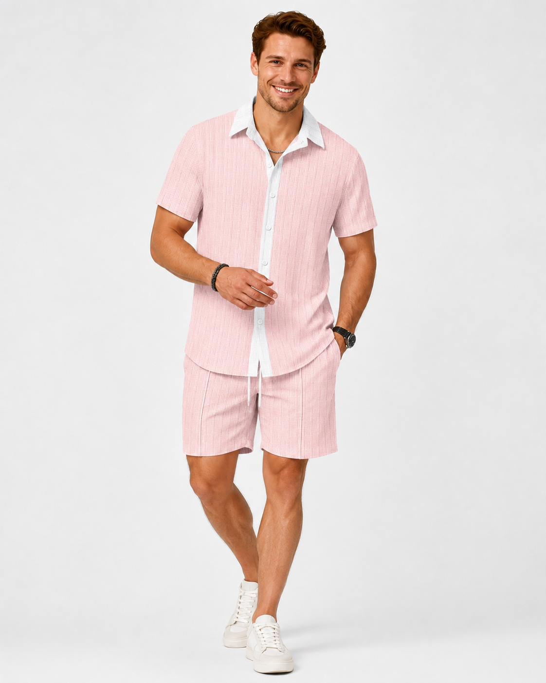 Damian  | Ensemble de vêtements de plage hawaïens décontractés pour hommes