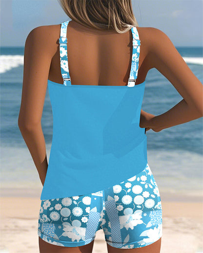 Sabrina | Maillot de bain deux pièces avec un ajustement confortable et un style floral de plage