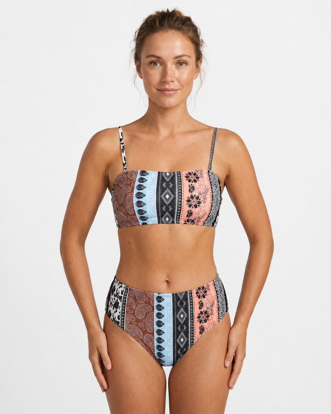 ATELIER | Maillot de bain bikini taille haute Boho Deux pièces