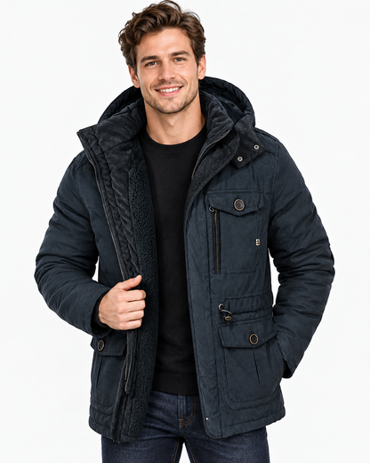 Paul | Parkas épais pour hommes Veste chaude en cachemire