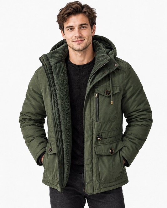 Paul | Parkas épais pour hommes Veste chaude en cachemire