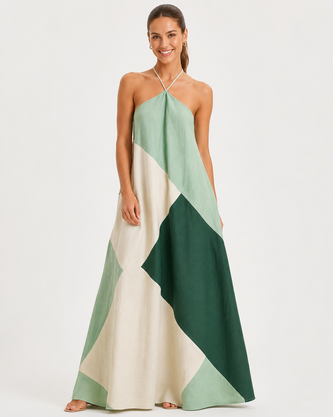Jane | Robe Imprimée pour Femmes Jupe Longue Lâche Style Été