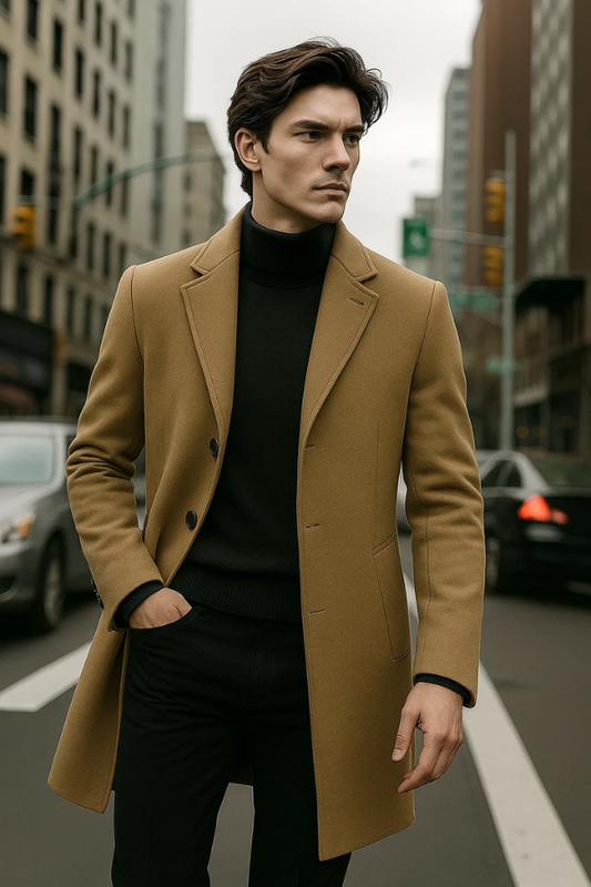 Paxton | Veste unie à simple boutonnage