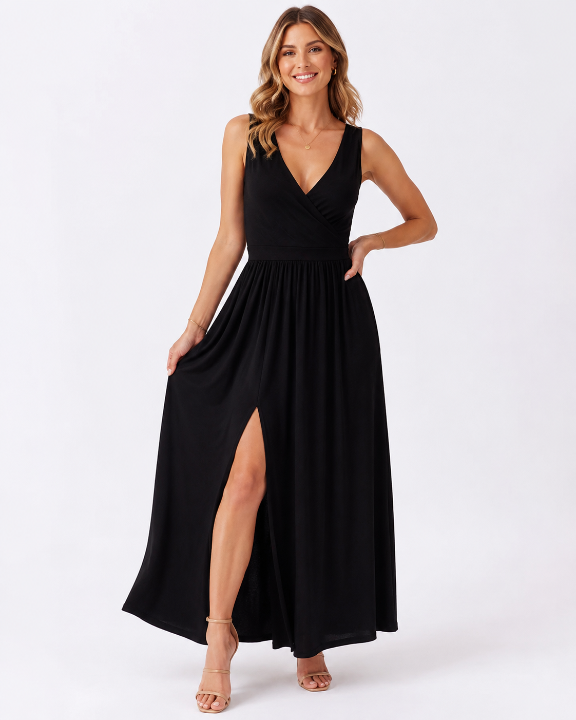 ATELIER | Robe Formelle Midi A-Ligne Décontractée