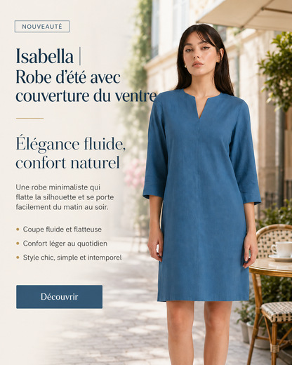 Isabella | Robe d'été avec couverture du ventre