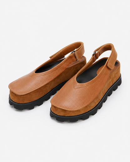 Lena | Chaussures pour femmes à semelle épaisse en cuir véritable