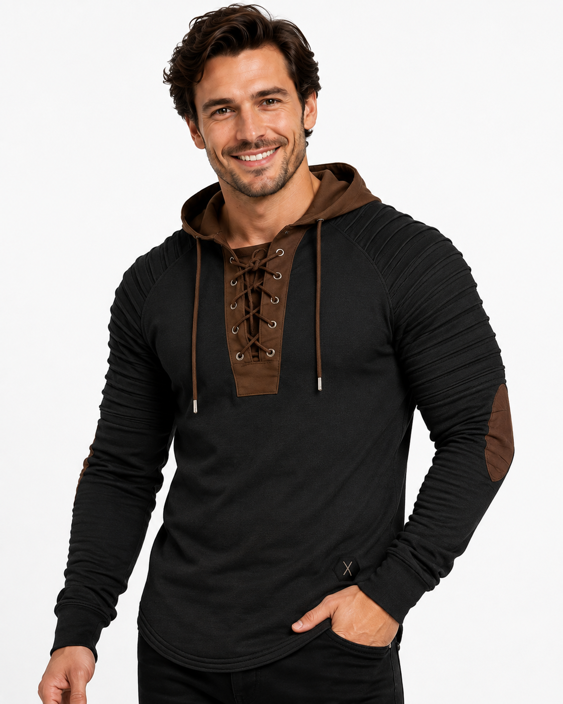 Jameson | T-shirt à capuche pour homme avec lacets