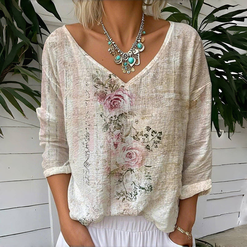 Rosanna | T-shirt Vintage à Imprimé Floral