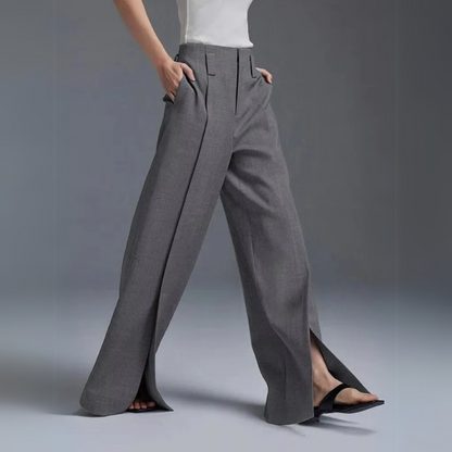 Pantalon taille haute caractéristique